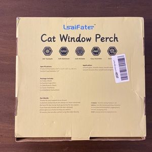 Open Box Cat Window Perch